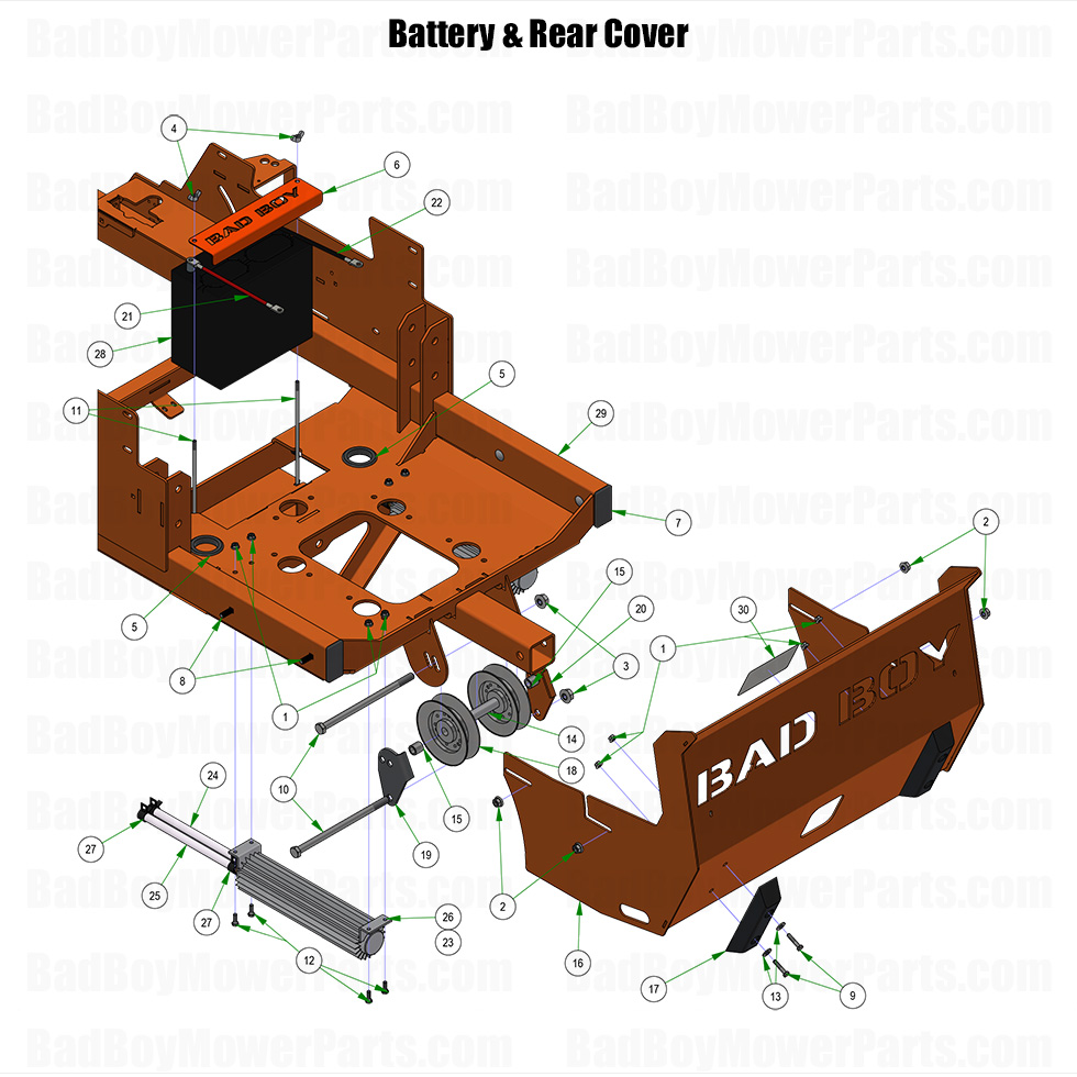 2025 Renegade - Diesel - Battery & Rear Cover